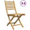 vidaXL Zložljivi stoli 4 kosi 43x54x88 cm bambus