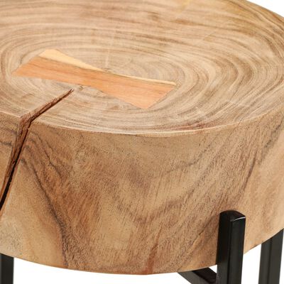 vidaXL Komplet odstavnih mizic 2 kosa trden akacijev les