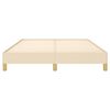 vidaXL Posteljni okvir brez vzmetnice krem 140x190 cm blago