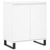 vidaXL Komoda bela 60x35x70 cm inženirski les