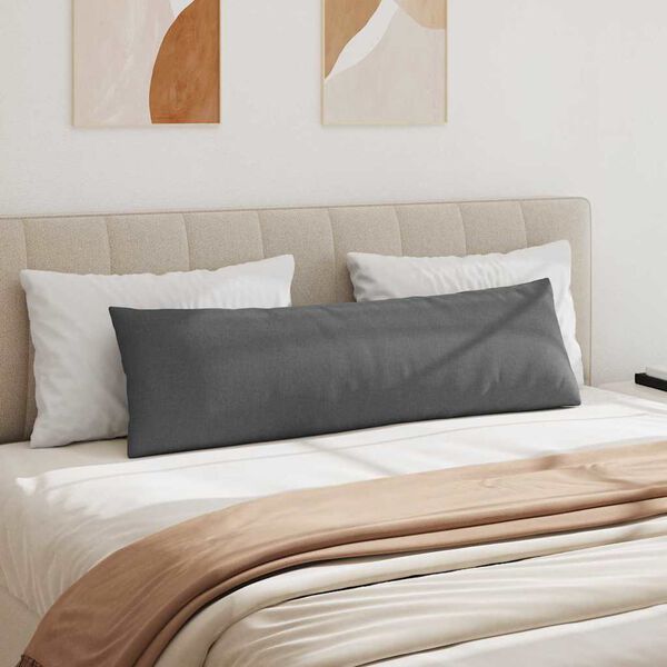 vidaXL Blazine za kavč 2 pcs Temno siva 145 x 40 cm blago