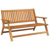 vidaXL Relax bench Rjava 122 x 78 x 73 cm Masiven les akacije