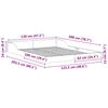 vidaXL Konstrukcija postelje Bela 120 x 200 cm Masivno borovo les