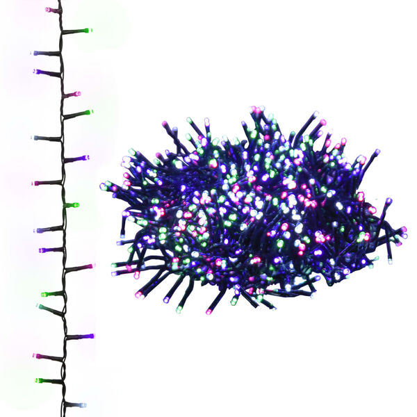 vidaXL Kompaktna LED veriga s 3000 LED diodami pastelna večbarvna 65 m