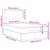 vidaXL Otomanski posteljni okvir z vzmetnicami siv 120x200cm žamet