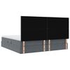vidaXL Postelja z dodatnim prostorom za shranjevanje in LED osvetlitvijo