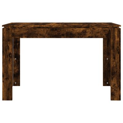 vidaXL Jedilna miza dimljeni hrast 120x60x76 cm inženirski les