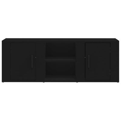 vidaXL TV omarica črna 100x31,5x35 cm inženirski les