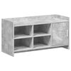 vidaXL Omara za čevlje Betonsko siva 100 x 39,5 x 51 cm Inženirski les