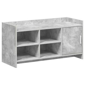 vidaXL Omara za čevlje Betonsko siva 100 x 39,5 x 51 cm Inženirski les