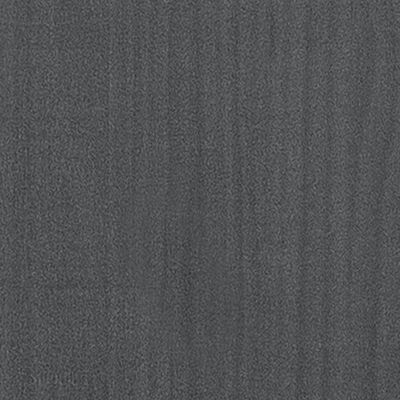 vidaXL Klubska mizica siva 110x50x33,5 cm trdna borovina