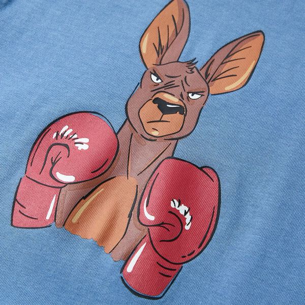 Otro&scaron;ka majica s kratkimi rokavi srednje modra 128