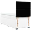 vidaXL Box spring postelja z vzmetnico bel 90x190 cm umetno usnje