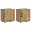 vidaXL Nočna omarica 2 pcs Artisan hrast 43 x 34,5 x 47 cm