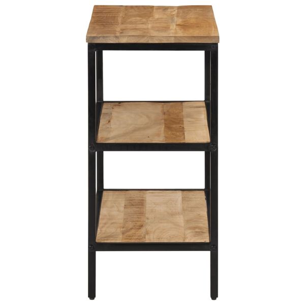 vidaXL Konzolna mizica 70x35x70 cm trden neobdelan mangov les