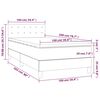 vidaXL Box spring postelja z vzmetnico temno modra 100x200 cm žamet