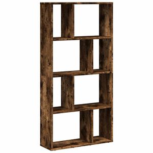 vidaXL Knjižna omara dimljeni hrast 60x20x120,5 cm inženirski les
