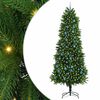vidaXL Božično drevo med 300 LED z stojalom Zelena 240 cm PE