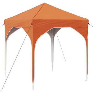 vidaXL Zložljivi &scaron;otor za zabave 194 x 194 x 245 cm Oranžna