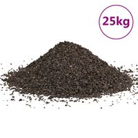 vidaXL Bazaltni gramoz 25 kg črn 1-3 mm