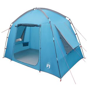 vidaXL Kabinski &scaron;otor s streho Modra 210 x 210 x 138 cm Poliester