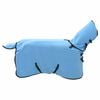 vidaXL Konjski pla&scaron;č Polno Aqua 105 cm Poliester Fleece