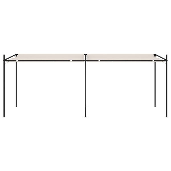 vidaXL Paviljon z zložljivo streho 600x300x233 cm krem
