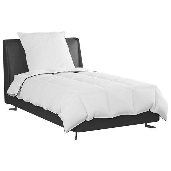 vidaXL Zimska posteljnina z blazino 2 pcs Bela Perje