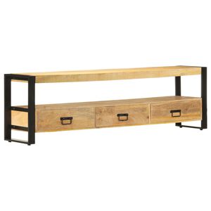 vidaXL TV omarica 150x30x45 cm trden mangov les