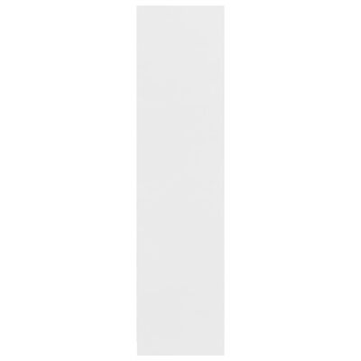 vidaXL Garderobna omara s predali bela 50x50x200 cm iverna plošča