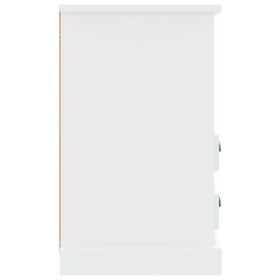 vidaXL Nočna omarica visok sijaj bela 43x36x60 cm