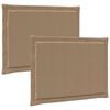 vidaXL Sedežne blazine 2 pcs Poliester Taupe 47 x 36 x 2 cm