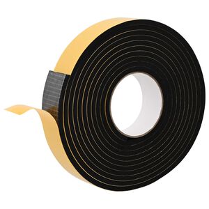 vidaXL Samolepilni pena trak 10 kos Črna 30mm x 5m CR pena