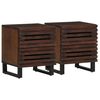 vidaXL Nočna omarica 2 kosa 40x34x46 cm trdna borovina