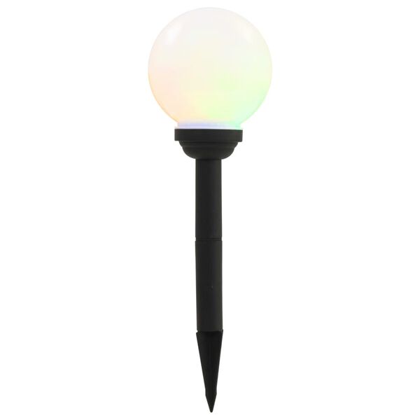 vidaXL Zunanje solarne svetilke 4 kosi LED okrogle 15 cm RGB