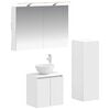 vidaXL Komplet pohi&scaron;tva za kopalnico 4 pcs Bela