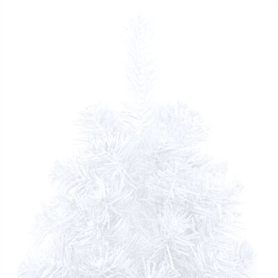 vidaXL Umetna osvetljena novoletna jelka z bunkicami bela 150 cm