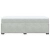 vidaXL Box spring postelja z vzmetnico svetlo siv 90x190 cm žamet
