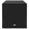 vidaXL Zunanja škatla za blazine Black 100x55x55,5 cm Poly Rattan