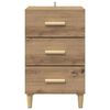 vidaXL Nočna omarica Umetni hrast 40 x 40 x 66 cm Konstruiran les