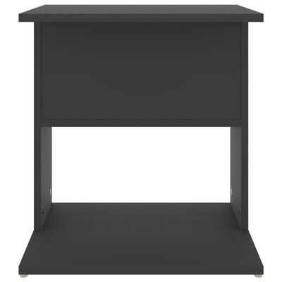 vidaXL Stranska mizica siva 45x45x48 cm iverna plošča