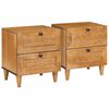 vidaXL Nočna omarica 2 pcs Svetlo rjava 40 x 33 x 46 cm Inženirski les
