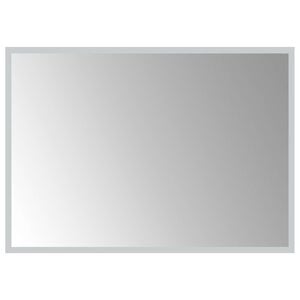 vidaXL LED kopalni&scaron;ko ogledalo Transparentno 70 x 50 cm kaljeno steklo