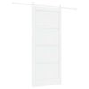 vidaXL Drsna vrata ORKDAL 93 x 211 cm Inženirski les Bela