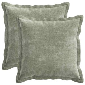 vidaXL Prevleka za blazino 2 kos HOUTEN Zelena 50 x 50 cm