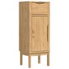 vidaXL Kopalni&scaron;ka omarica s polico FLORO Voskast rjav 35 x 30 x 90 cm