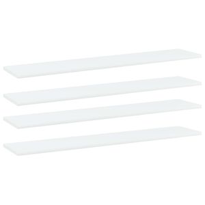 vidaXL Dodatne police za omaro 4 kosi bele 100x20x1,5 cm iverna pl.