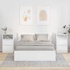 vidaXL Posteljne mize 2 pcs Visok sijaj bela 40 x 30 x 467 cm