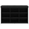 vidaXL Klop za čevlje črna 82x32x50 cm inženirski les