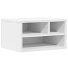 vidaXL Stojalo za tiskalnik belo 40x32x22,5 cm inženirski les